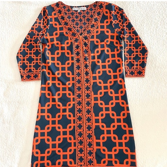 Gretchen Scott Designs Dresses & Skirts - XS Gretchen Scott Navy Orange Dress
